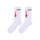 calza media uomo fire logo socks WHITE/RED