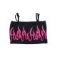 top donna spray flames top BLACK/FUCHSIA