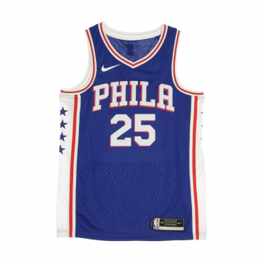 canotta basket uomo nba swingman jersey icon edition 2020 no 25 ben simmons phi76e RUSH BLUE/WHITE