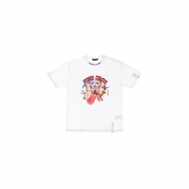 maglietta uomo tongue print tee WHITE