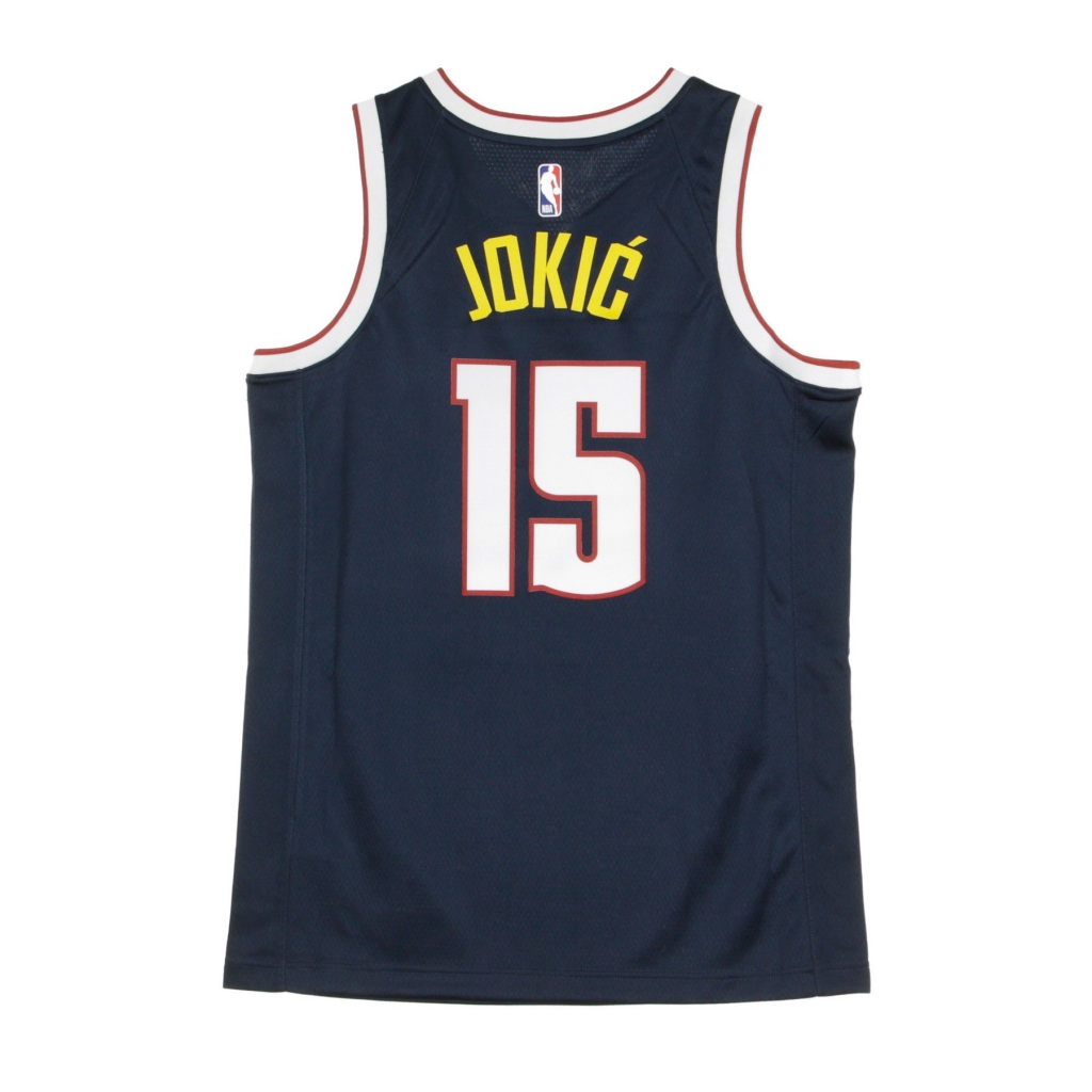 canotta basket uomo nba swingman jersey icon edition 2020 no 15 nikola jokic dennug COLLEGE NAVY