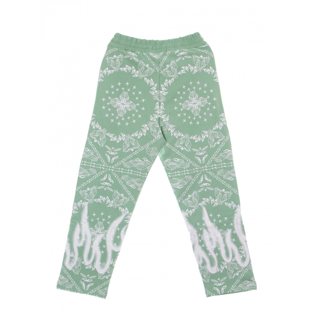 pantalone tuta leggero uomo bandana print pants GREEN