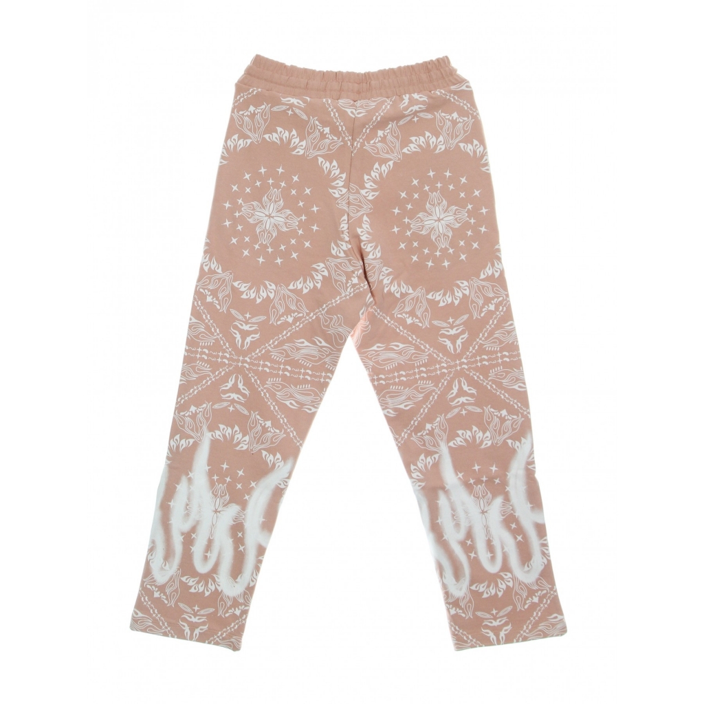 pantalone tuta leggero uomo bandana print pants PINK