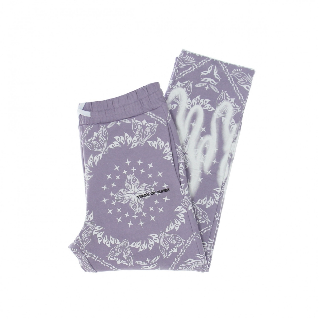 pantalone tuta leggero uomo bandana print pants LILAC