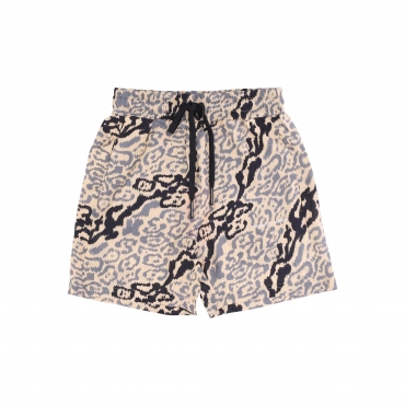 pantaloncino uomo allover leopard shorts BEIGE