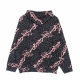 felpa leggera cappuccio uomo allover leopard hoodie PINK/GREY