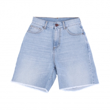 jeans corto uomo coating denim shorts BLUE DENIM