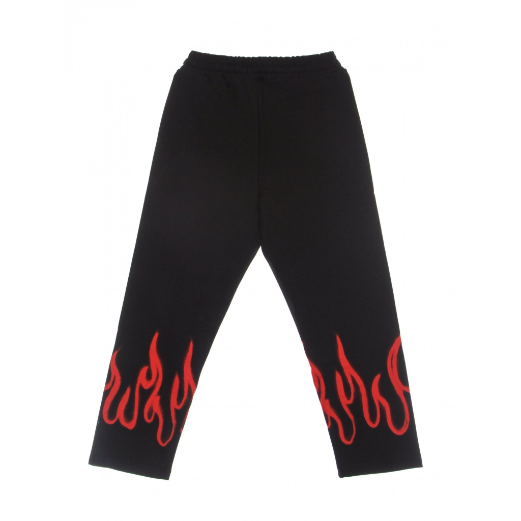 pantalone tuta leggero uomo spray flames pants BLACK/RED