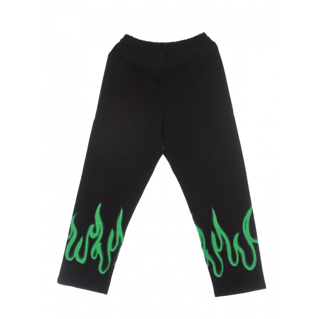 pantalone tuta leggero uomo spray flames pants BLACK/GREEN