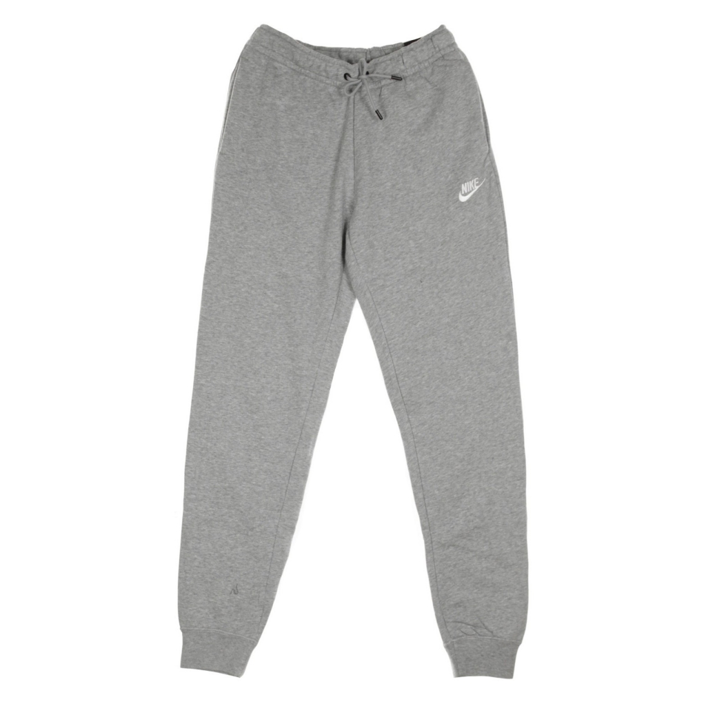 pantalone tuta felpato donna sportswear essential DK GREY HEATHER/WHITE