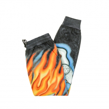 pantalone tuta felpato uomo hell ride sweatpants BLACK