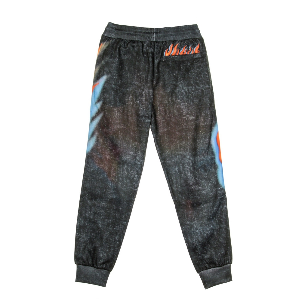 pantalone tuta felpato uomo hell ride sweatpants BLACK