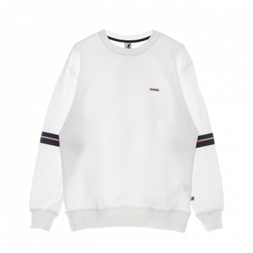 felpa leggera girocollo uomo heritage taped crew sweat OFF WHITE