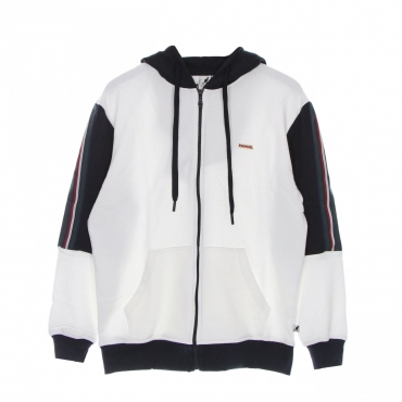 felpa leggera cappuccio zip uomo heritage taped zip hoodie OFF WHITE