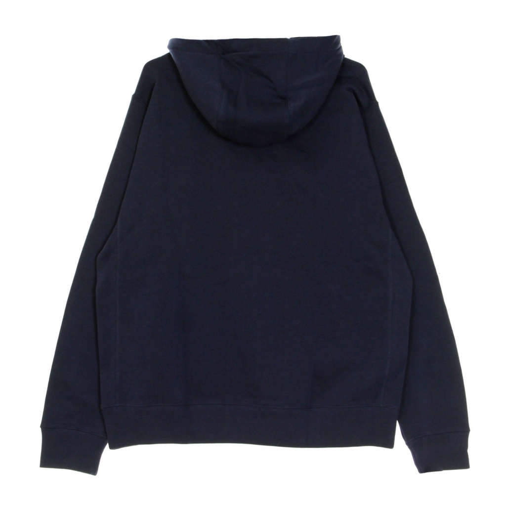 felpa cappuccio uomo club hoodie pullover basketball MIDNIGHT NAVY/MIDNIGHT NAVY/WHITE