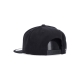 cappellino visiera piatta uomo bruce 6 panel BLACK