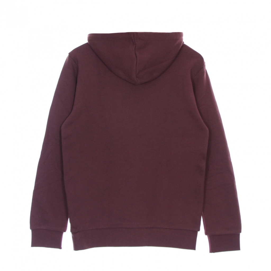 felpa leggera cappuccio uomo trefoil hoody QUIET CRIMSON/WHITE