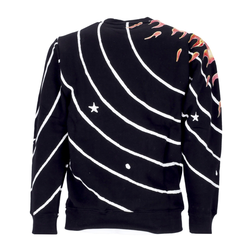 felpa girocollo uomo market solar system aop crewneck BLACK