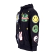 felpa cappuccio uomo start within stars hoodie x smiley BLACK