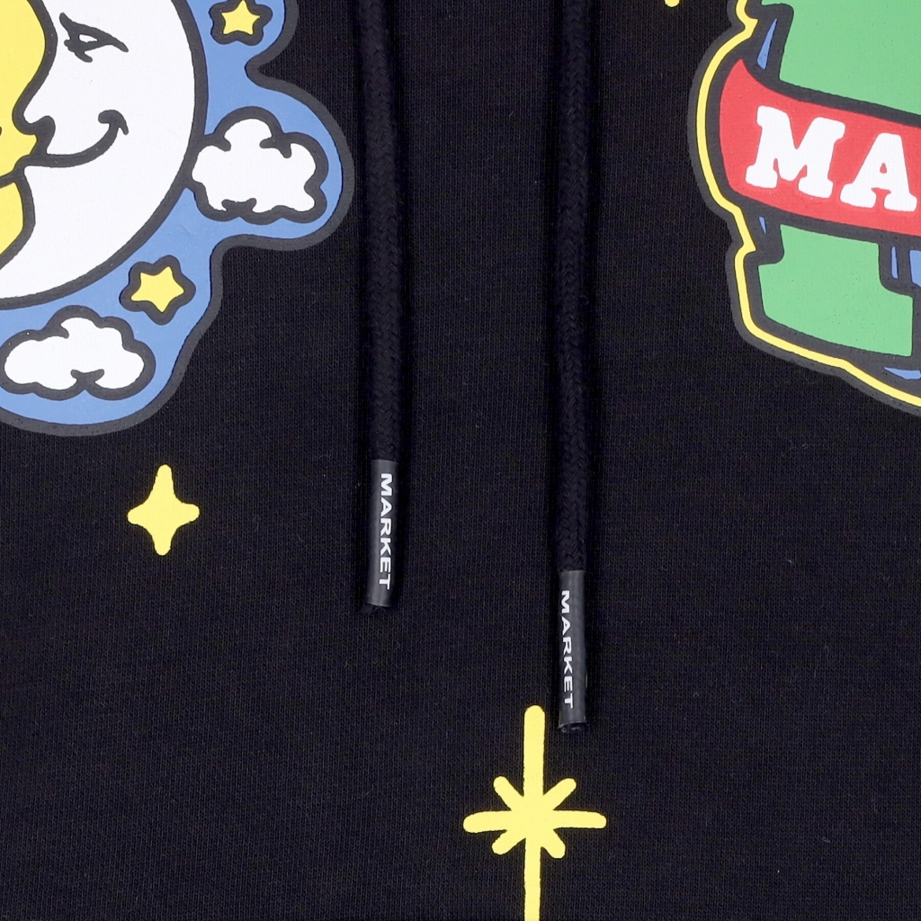 felpa cappuccio uomo start within stars hoodie x smiley BLACK