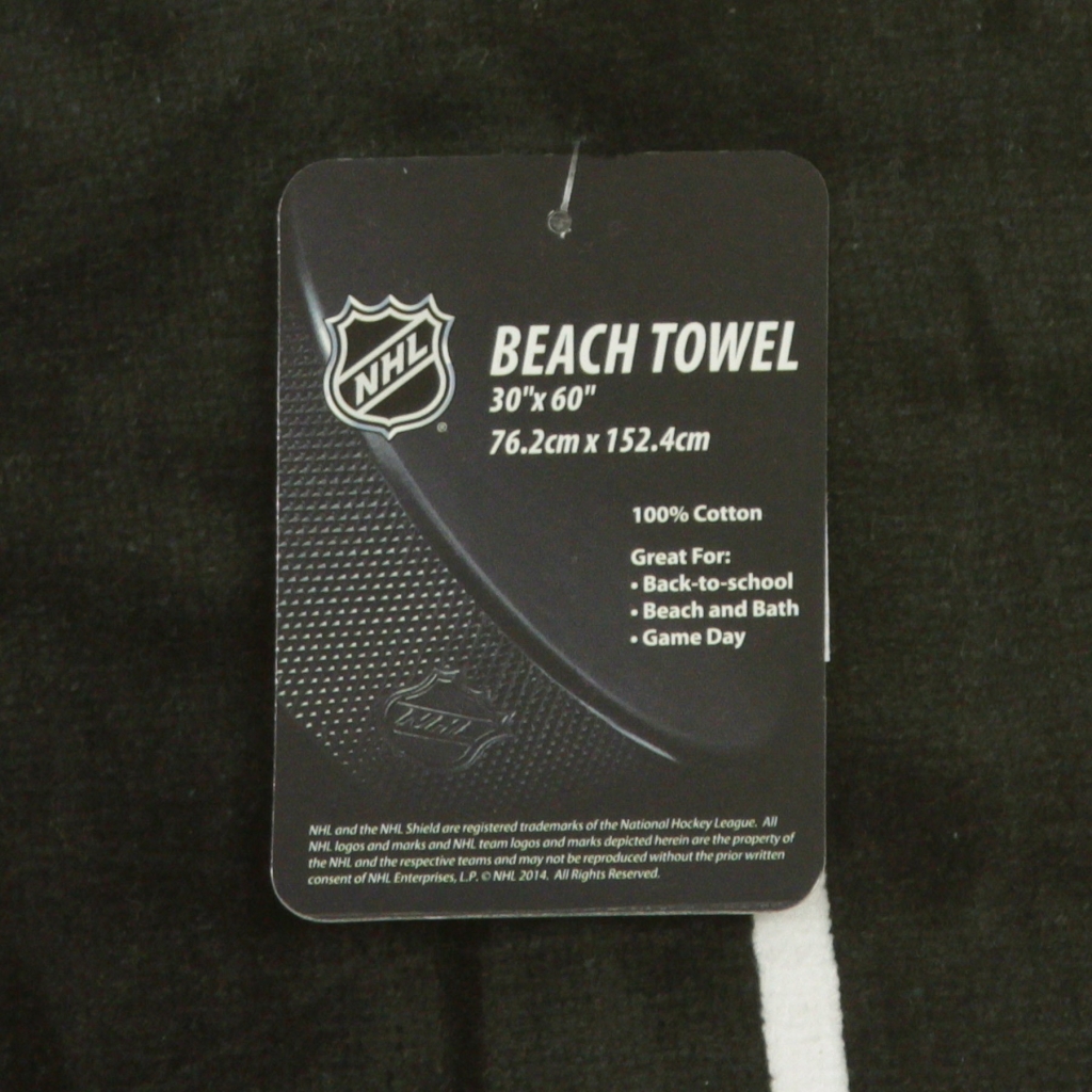 asciugamano uomo nhl beach towel phifly ORIGINAL TEAM COLORS