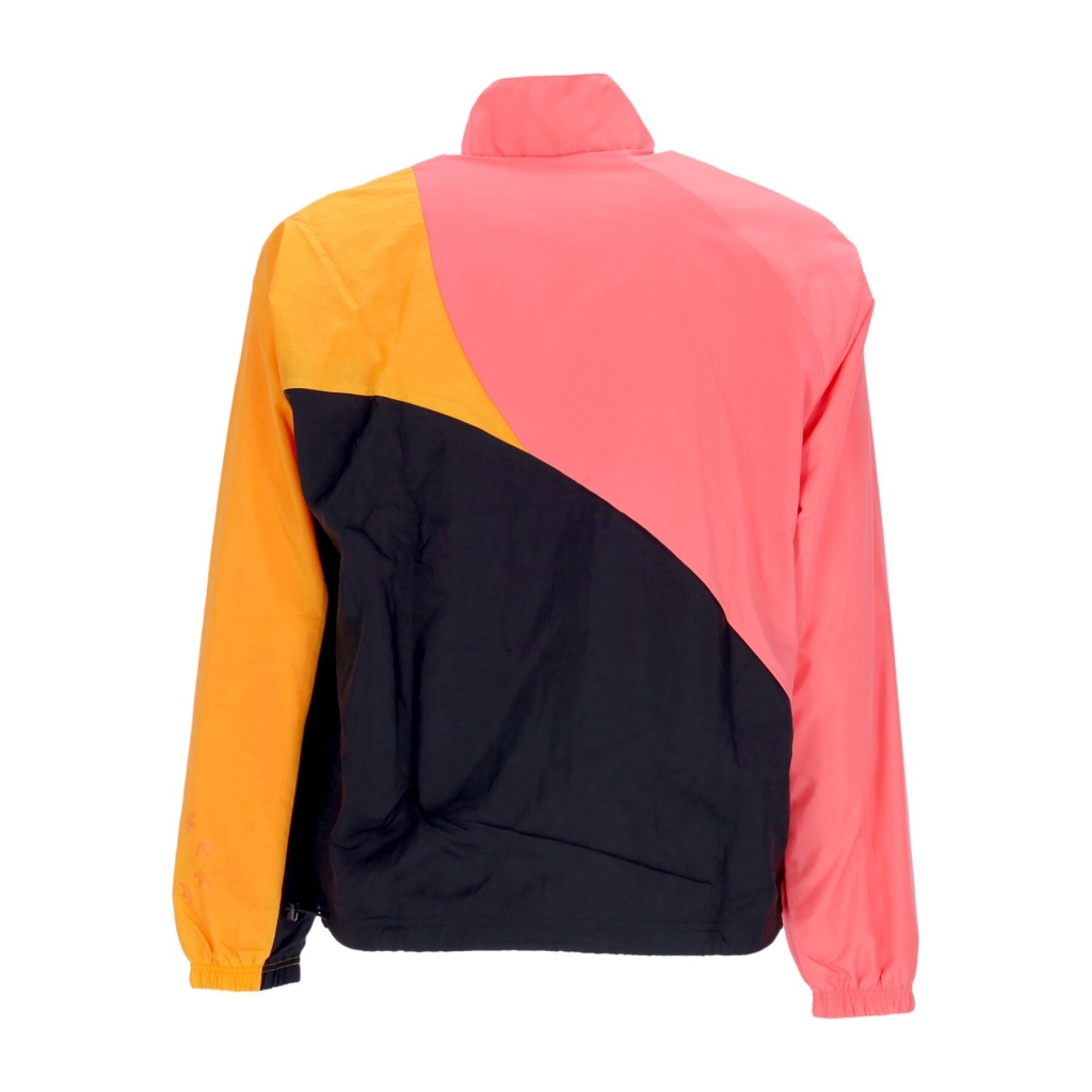 giacca tuta uomo adicolor colorblock track top BLACK/SEMI TURBO/BRIGHT ORANGE