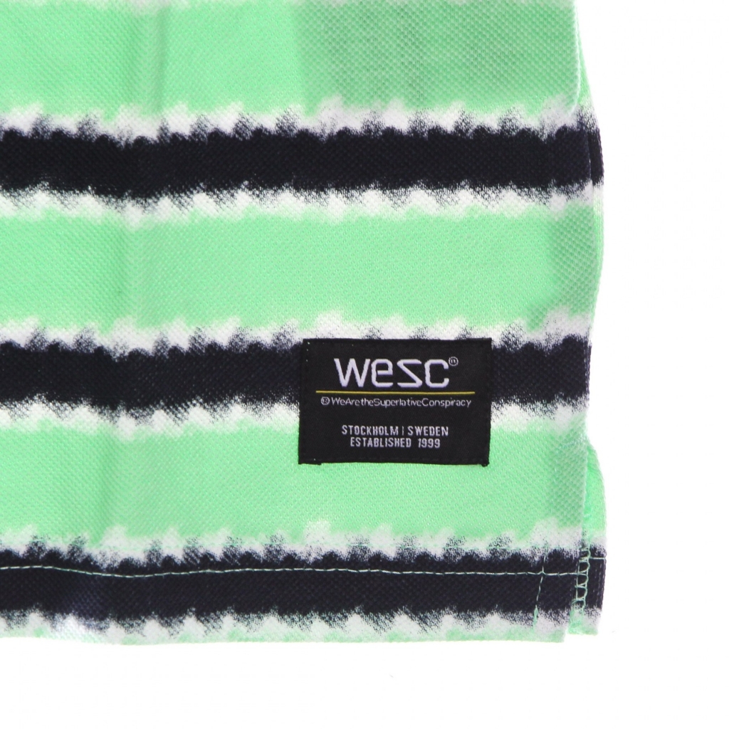 polo manica corta uomo antartic ombre mini stripes polo GREEN