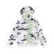 felpa leggera cappuccio ragazzo camo hoodie ORBIT GREY/MAGIC LIME/SHADOW NAVY