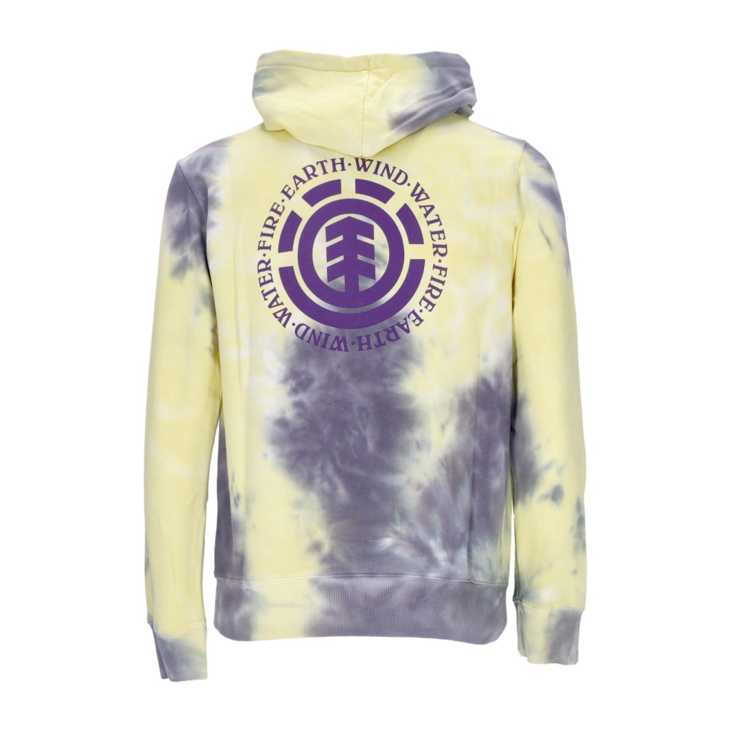 felpa leggera cappuccio uomo seal tie dye hoodie NINE IRON