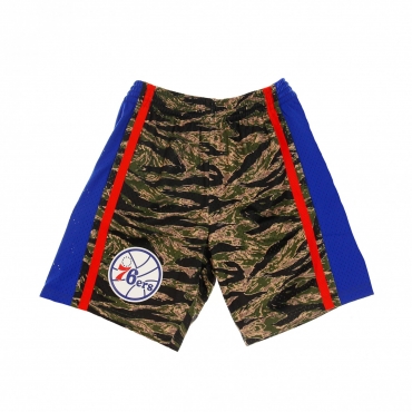 pantaloncino basket uomo nba tiger camo swingman short hardwood classics 2000 phi76e TIGER CAMO/ORIGINAL TEAM COLORS