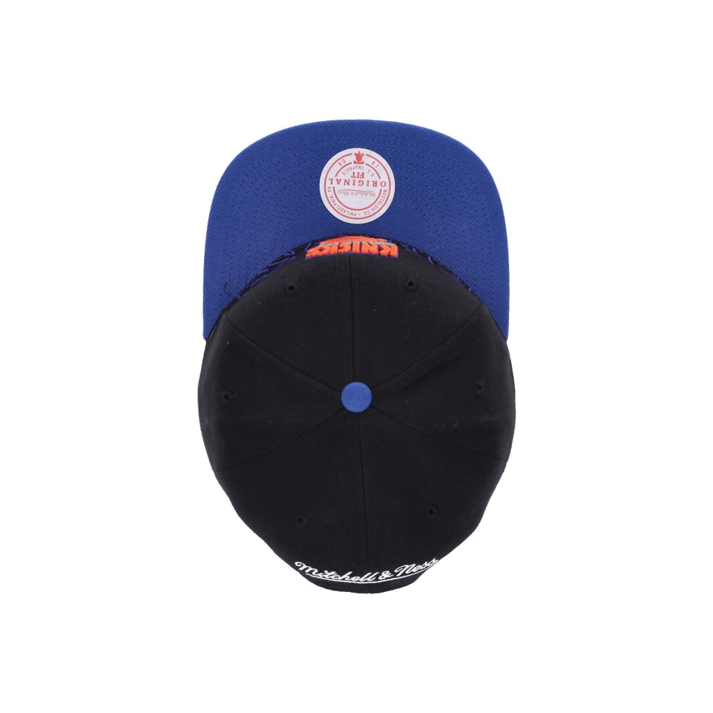 cappellino visiera piatta uomo nba low big face snapback hardwood classics neykni BLACK/BLUE