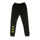 pantalone tuta felpato ragazzo dreghen BLACK/GREEN LIME