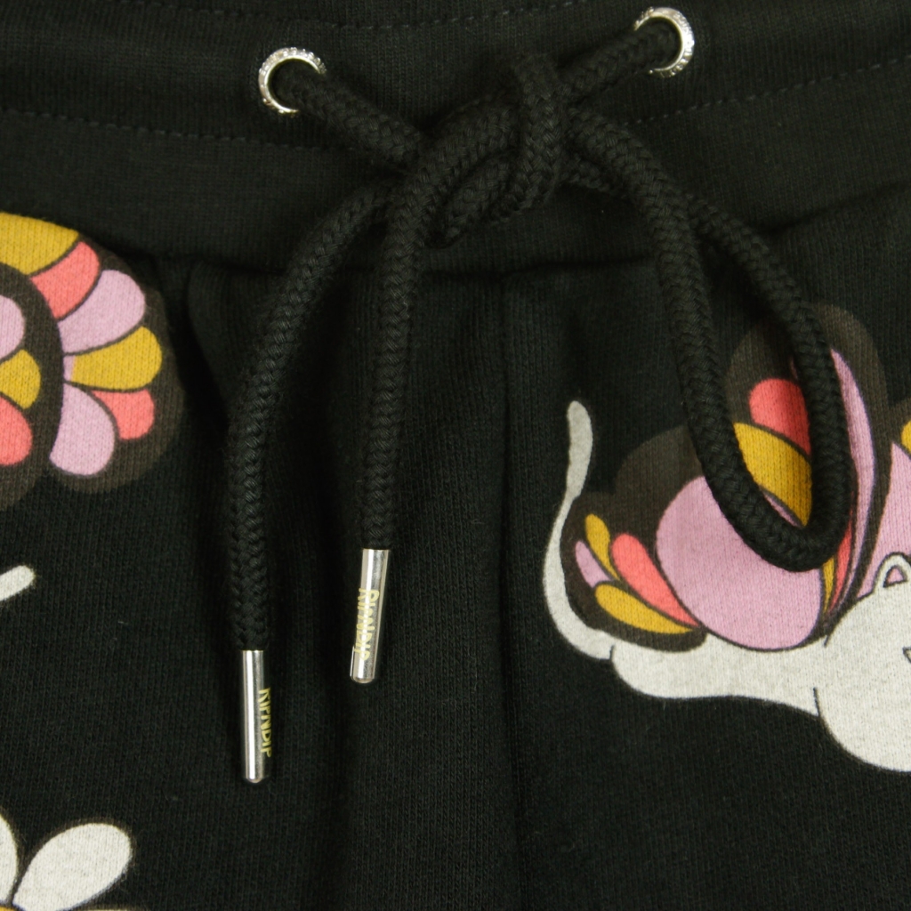 pantalone tuta felpato uomo butterfly sweat pants BLACK