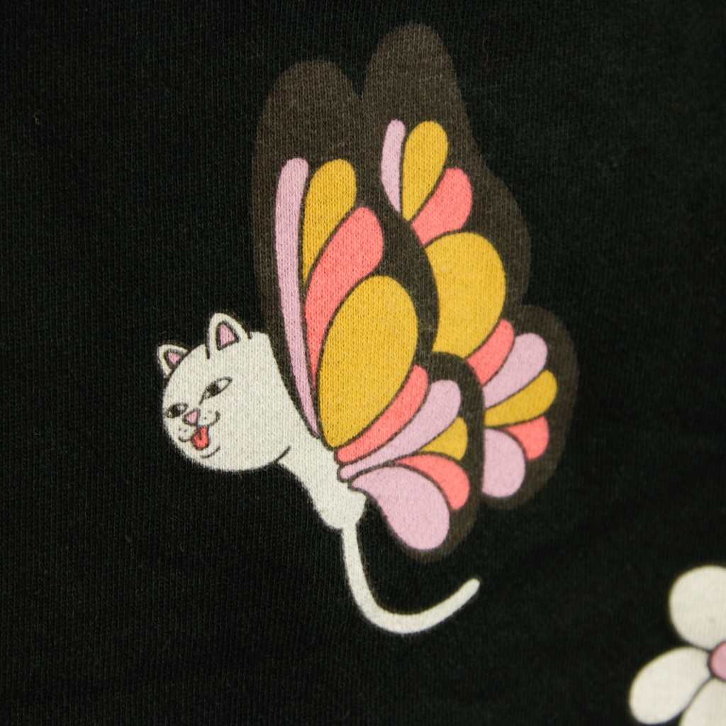 pantalone tuta felpato uomo butterfly sweat pants BLACK