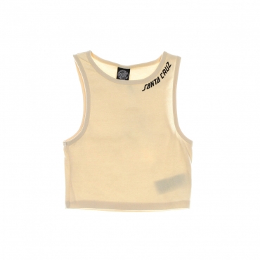 canotta corta donna strip tank vest PEARL