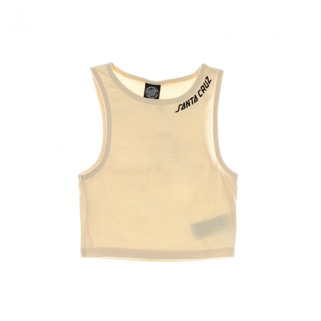 canotta corta donna strip tank vest PEARL