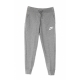 pantalone tuta felpato ragazzo sportswear pant CARBON HEATHER/WHITE