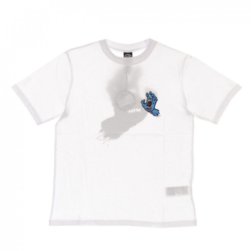 maglietta donna screaming hand chest tee WHITE