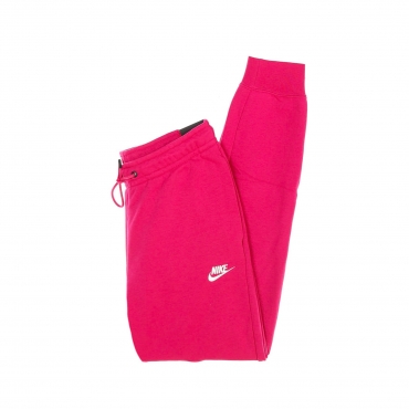 pantalone tuta felpato donna sportswear essential FIREBERRY/WHITE