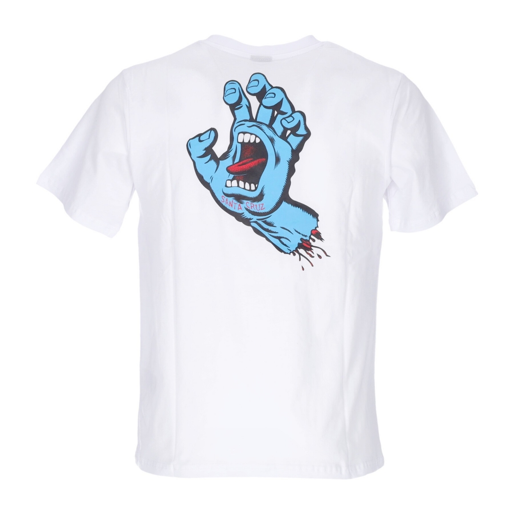 maglietta donna screaming hand chest tee WHITE