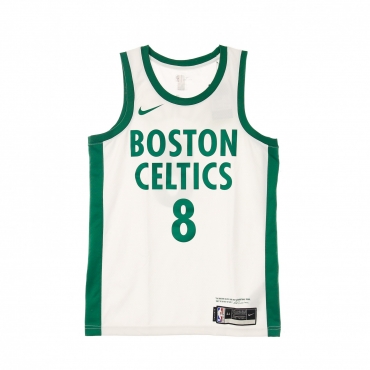 canotta basket uomo nba swingman jersey city edition 2020 no 8 kemba walker boscel WHITE/CLOVER