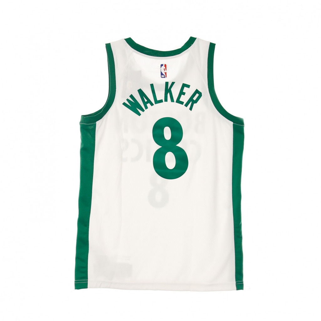 canotta basket uomo nba swingman jersey city edition 2020 no 8 kemba walker boscel WHITE/CLOVER