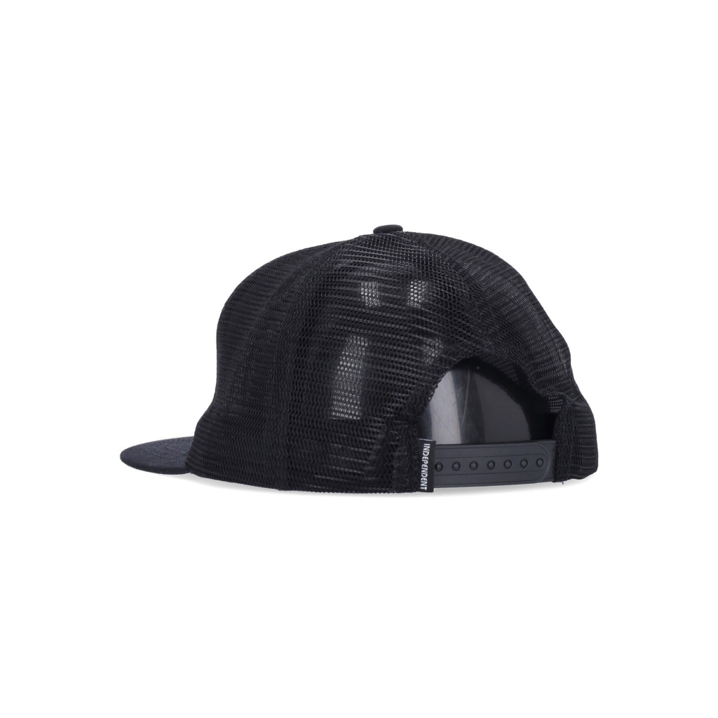 cappellino visiera piatta uomo turn burn mesh back cap BLACK