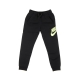 pantalone tuta felpato ragazzo sportswear club fleece BLACK/BARELY VOLT