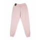 pantalone tuta felpato donna sportswear essential CHAMPAGNE/WHITE