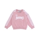 felpa leggera girocollo ragazza graphic crewneck WONDER MAUVE/WHITE