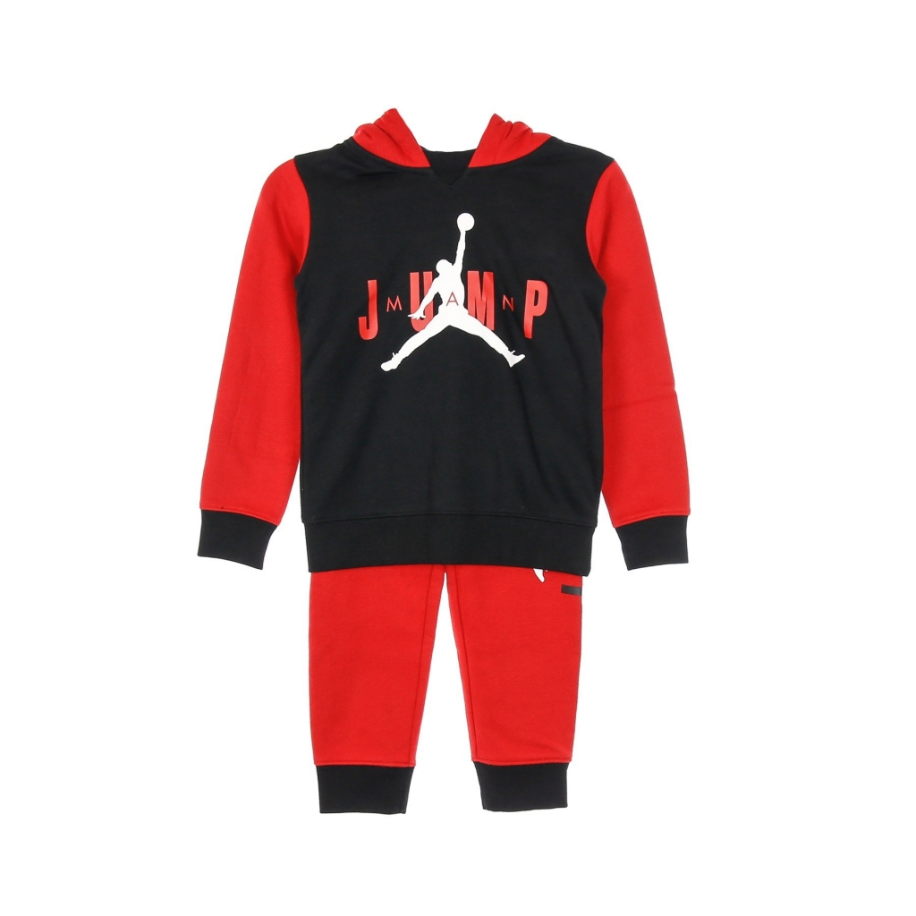 completo tuta bambino jumpman sideline po jogger GYM RED