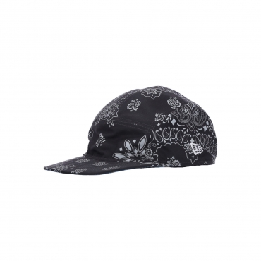 cappellino visiera piatta uomo ne camper reversible paisley BLACK