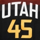 canotta basket uomo nba swingman  jersey city edition 2020 no 45 donovan mitchell utajaz BLACK/SUNDIAL