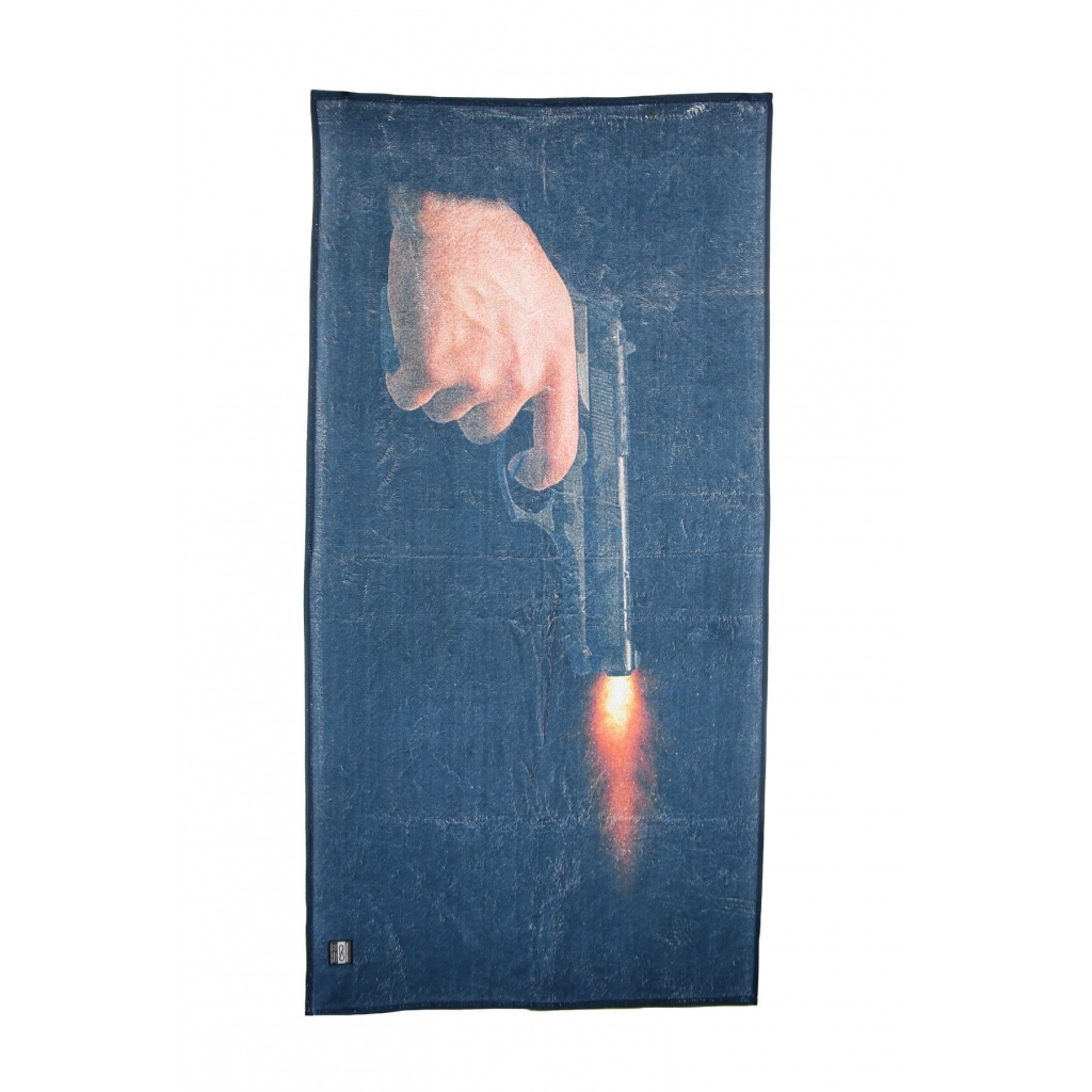 asciugamano uomo gun beach towel BLACK